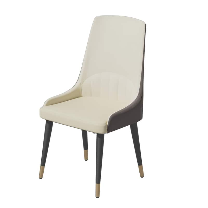2 pieces Contemporary Leather Dining Chair - 18x19.7x32.3 inch