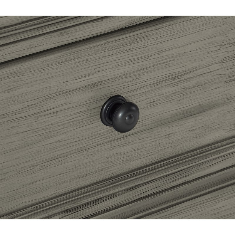 2-Drawer Nightstand 1pc Flat Knobs Classic