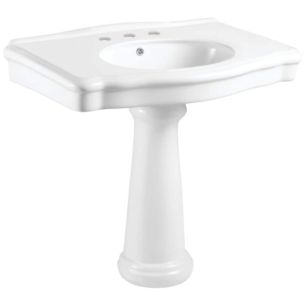 Kingston Brass VPB3538-S-SET Sovereign 34-7/16" Rectangular Ceramic