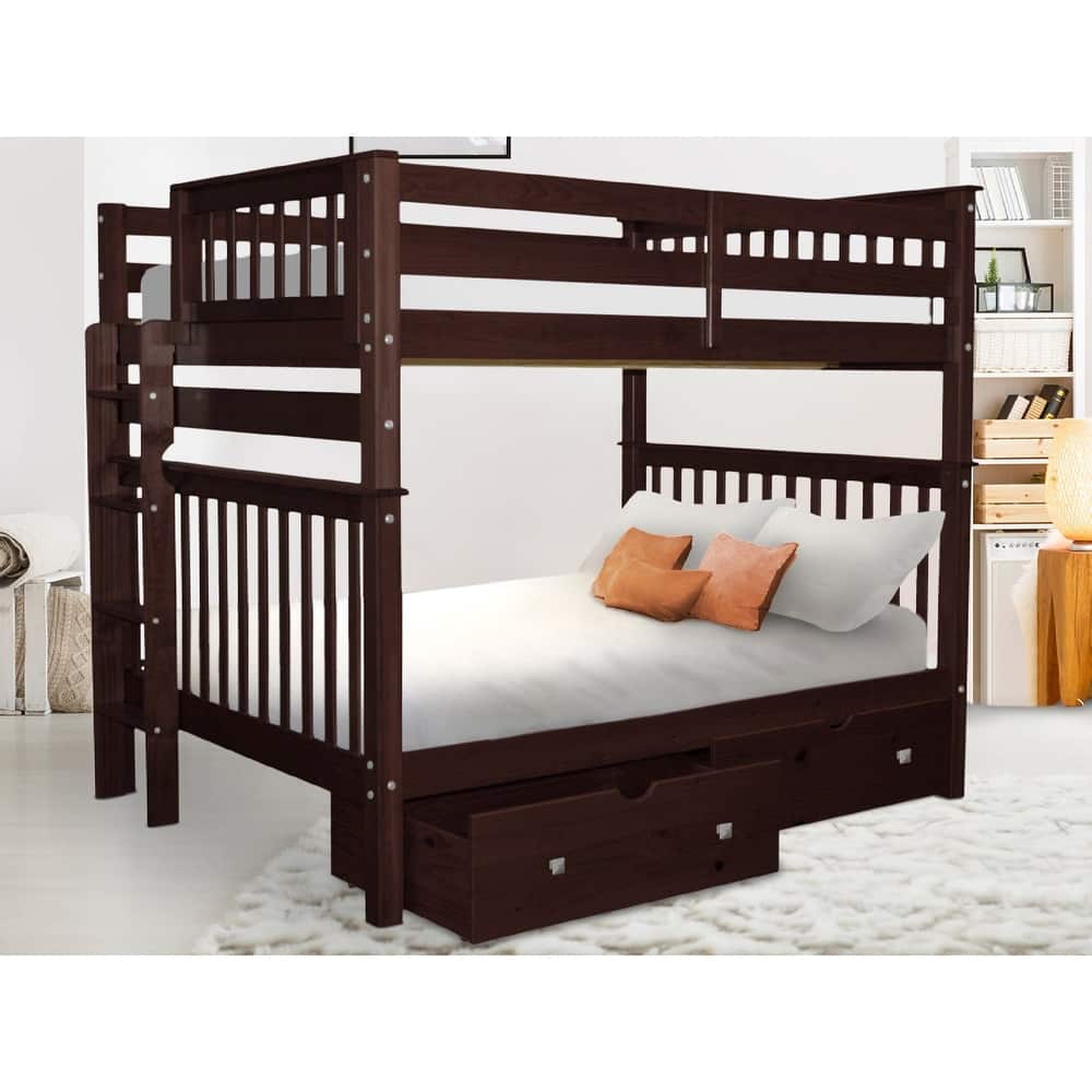 Taylor & Olive Trillium Full over Full Bunk Bed, 2 Drawers