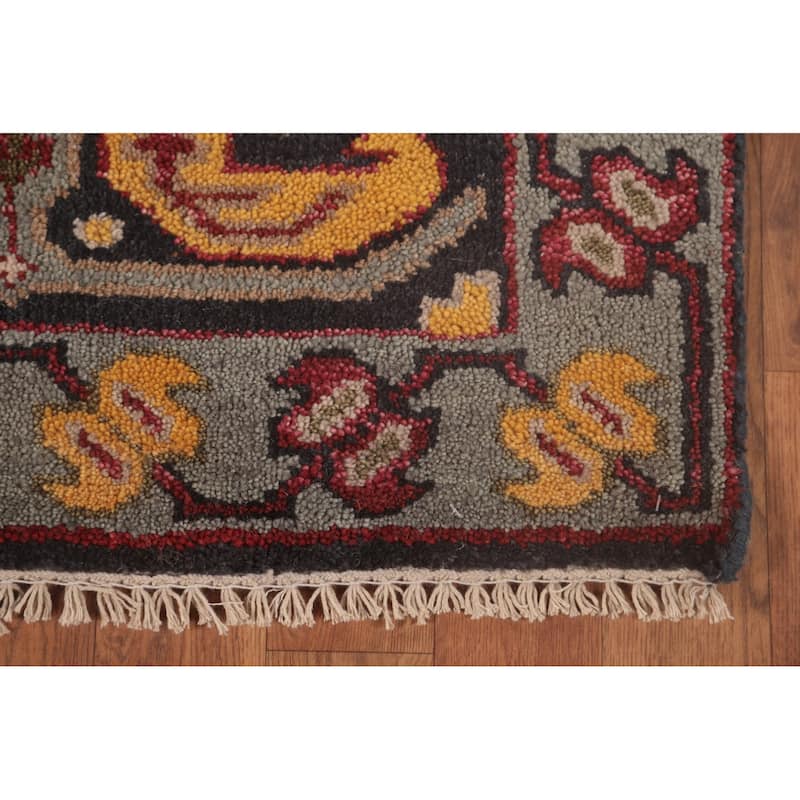 Kazak Runner Rug Hand-Knotted Wool Carpet - 2'6"x 9'8"