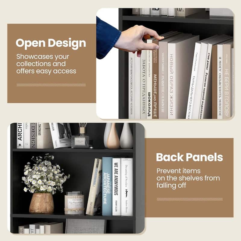 Tall Bookshelves and Bookcases Vertical Bookshelf Tower