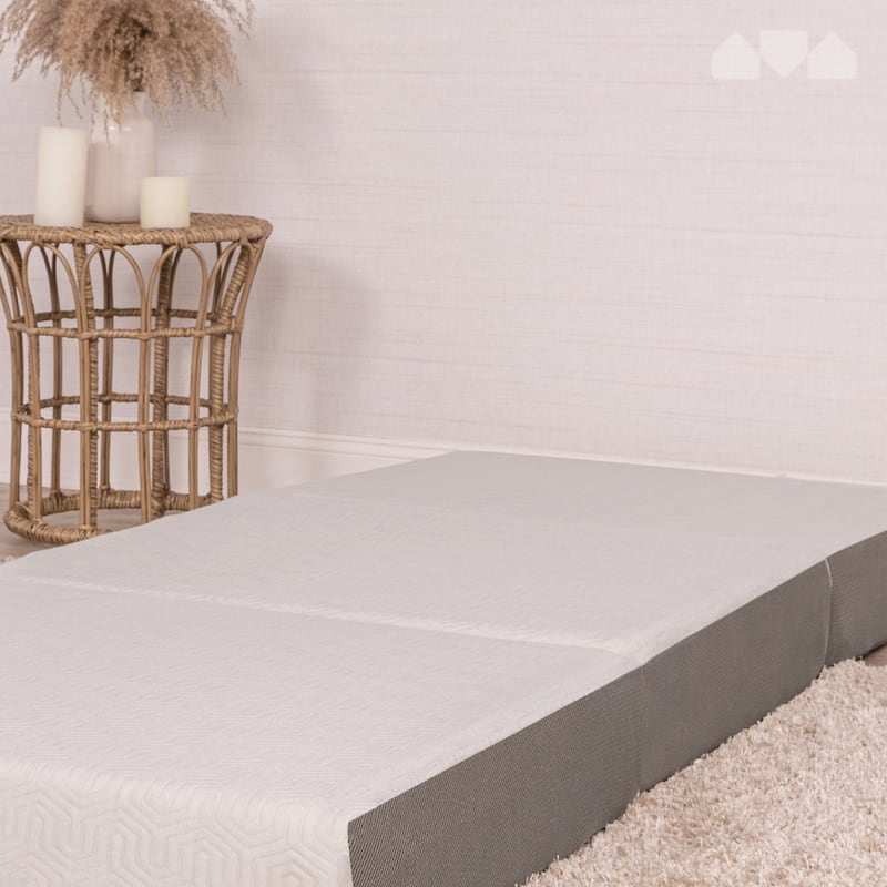 Milliard 4-inch Tri Folding Mattress with Ultra Soft Removable Cover and Non-Slip Bottom (Cot)