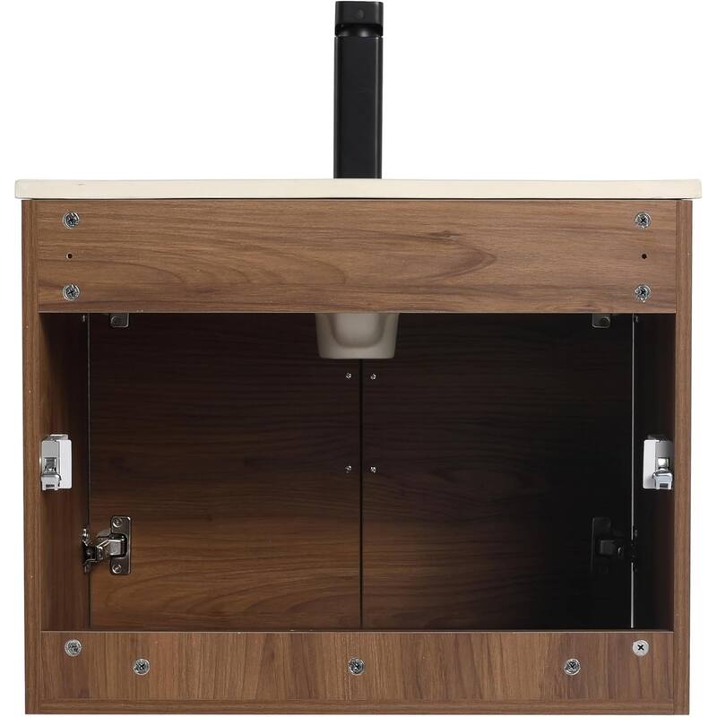 Blossom Bathroom Vanity with Sink, All-Wood Wall-Mounted Floating