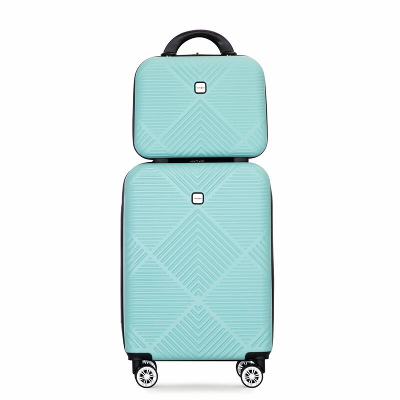 20/14" Spinner Wheels Luggage Sets 2 Piece Lightweight Suitcase Sets, Carry On Trunks Sets