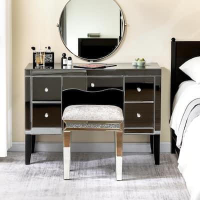 Luxury Mirrored Makeup Vanity 5-Drawers