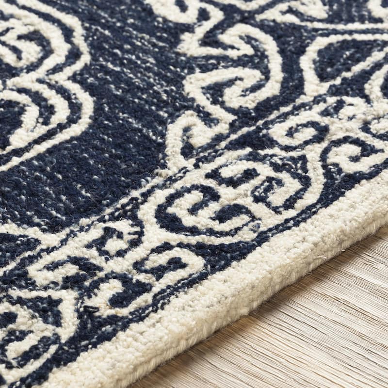Livabliss Granada Handmade Medallion Wool Area Rug