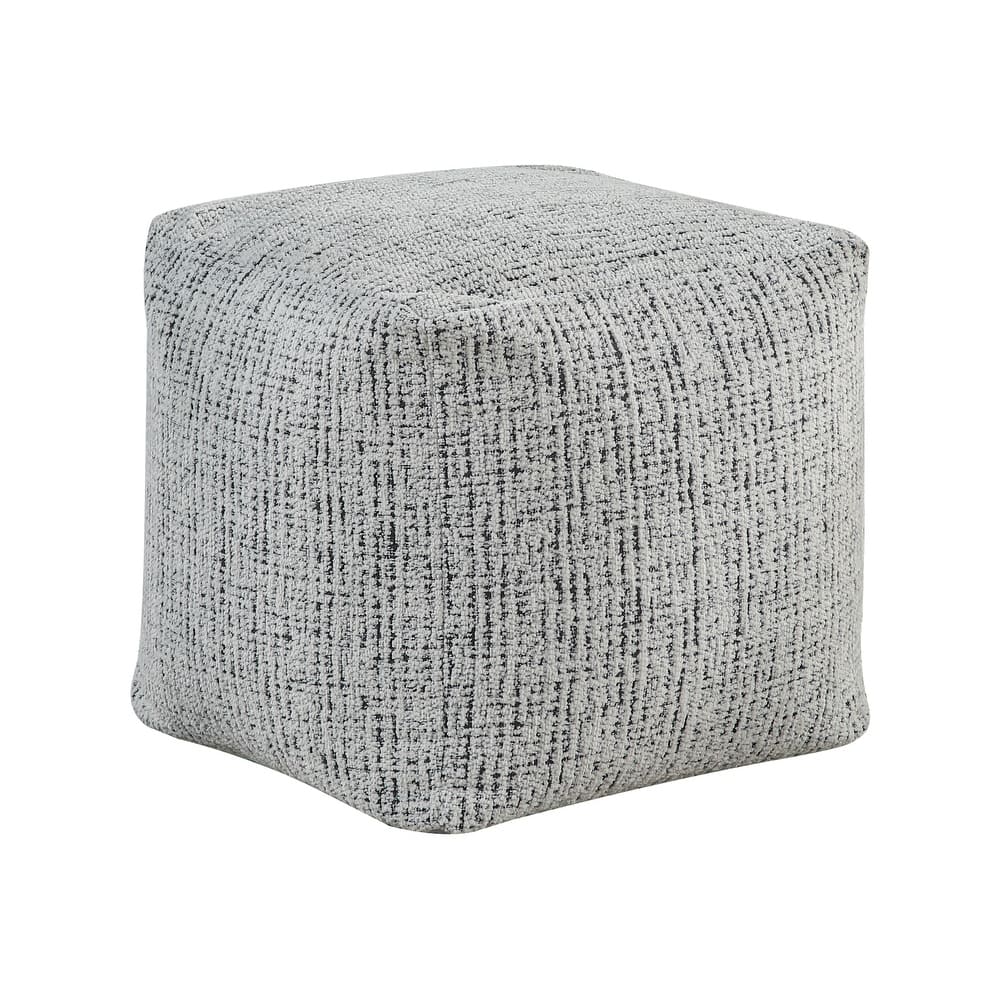 Ossela Fabric Square Pouf