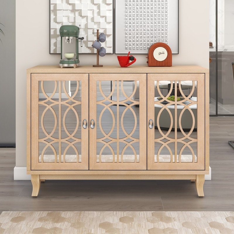Silver buffet shop cabinet
