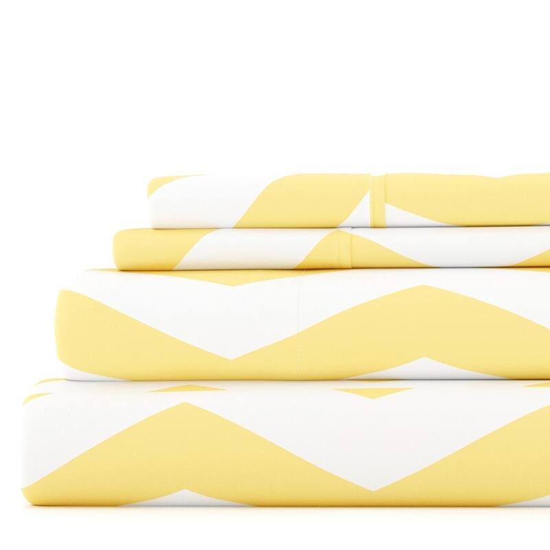 Becky Cameron 4-pieceDeep Pocket Arrow Pattern Bed Sheet Set