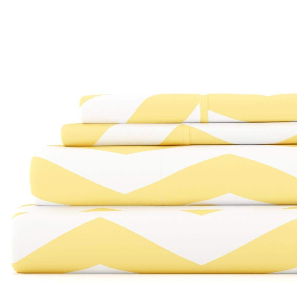 Becky Cameron 4-pieceDeep Pocket Arrow Pattern Bed Sheet Set