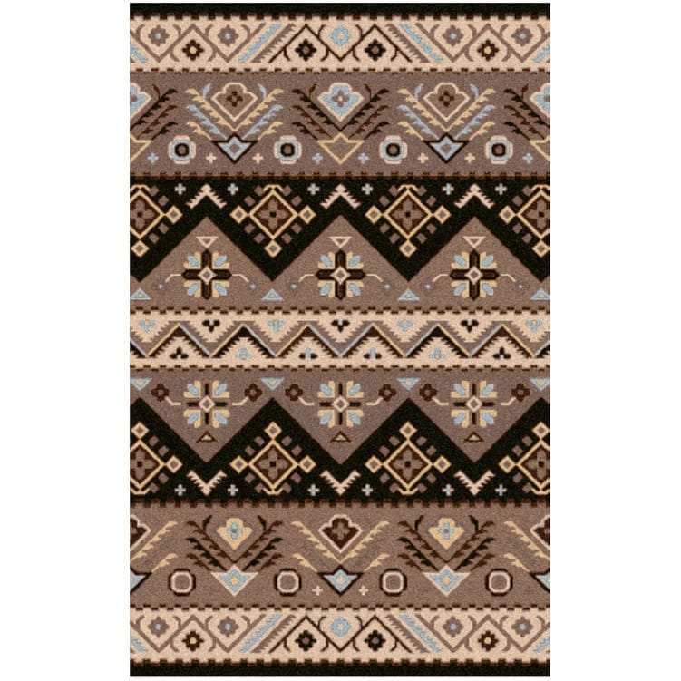 Hand-tufted Plumas Transitional Aztec Wool Area Rug