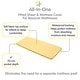 preview thumbnail 13 of 38, BreathableBaby All-in-One Fitted Sheet & Waterproof Cover for 33" x 15" Bassinet Mattress (2-Pack)