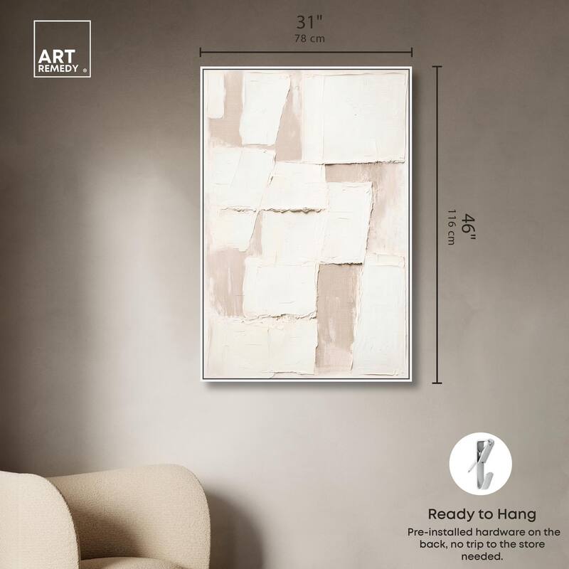 Plastered Planes II Canvas by Art Remedy