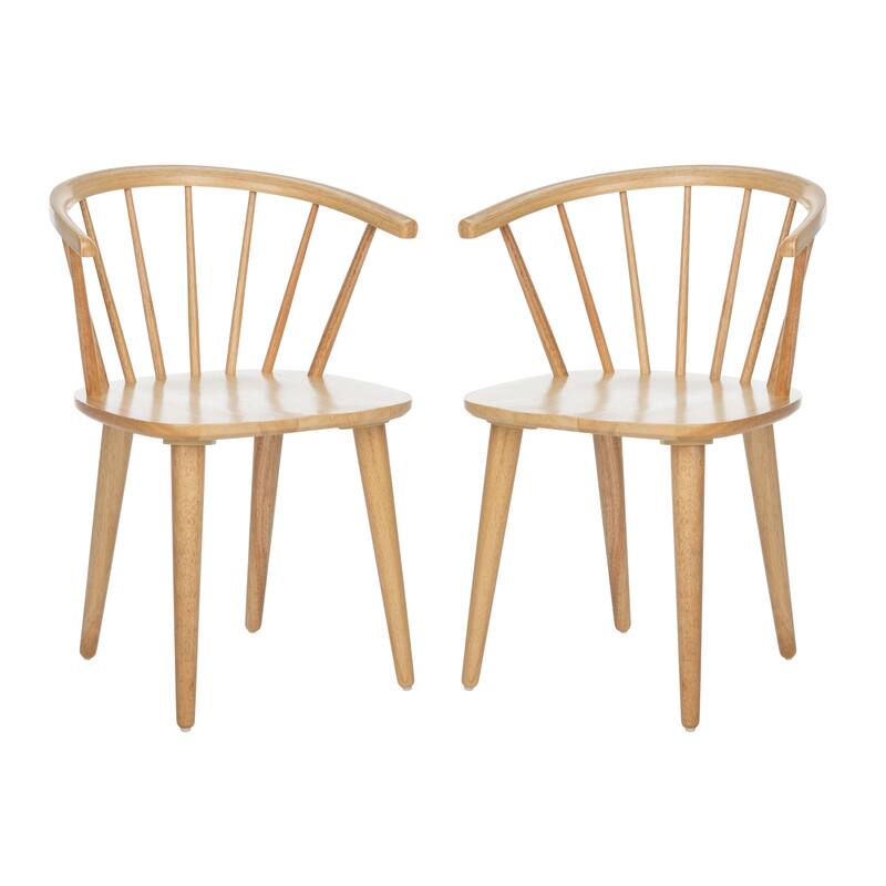 SAFAVIEH Sherene Country Classic Dining Dining Chair (Set of 2) - 21.3" W x 20.5" L x 29.9" H - 21"Wx21"Dx30"H
