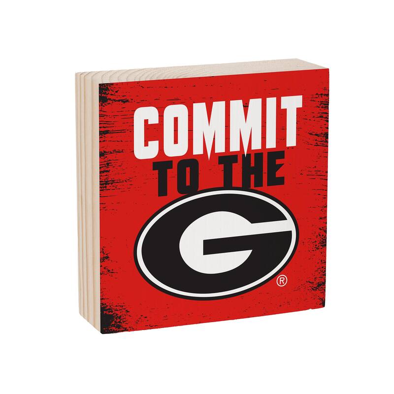 University of Georgia Wooden Tabletop Mantel Shelf Sign
