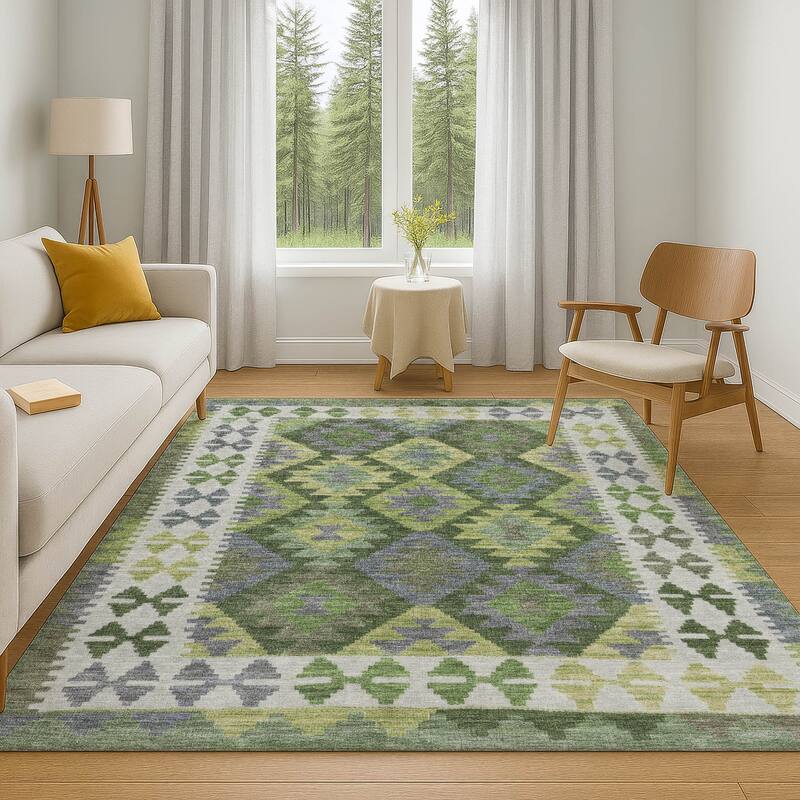 Premium Washable Super Soft Traditional Global Mayfield Rug