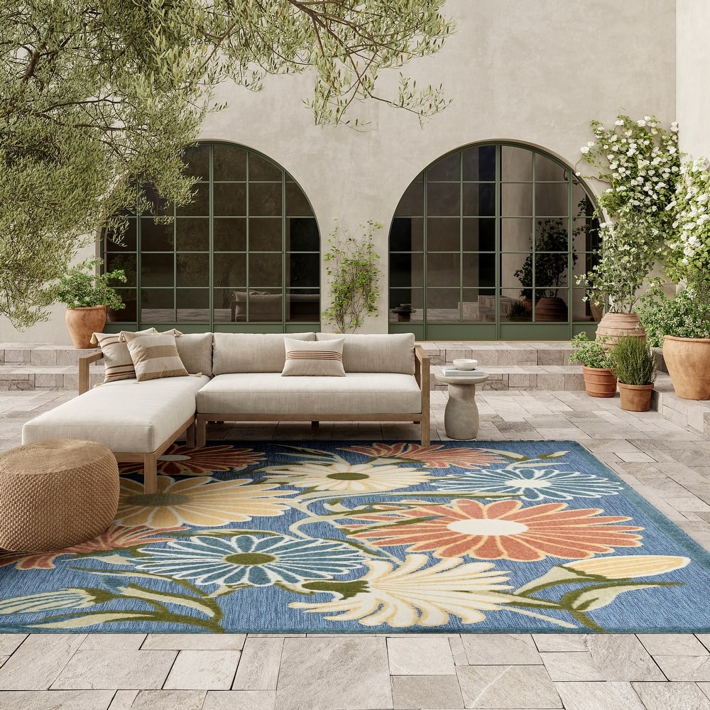 Nourison Aloha Indoor/Outdoor Floral Area Rug