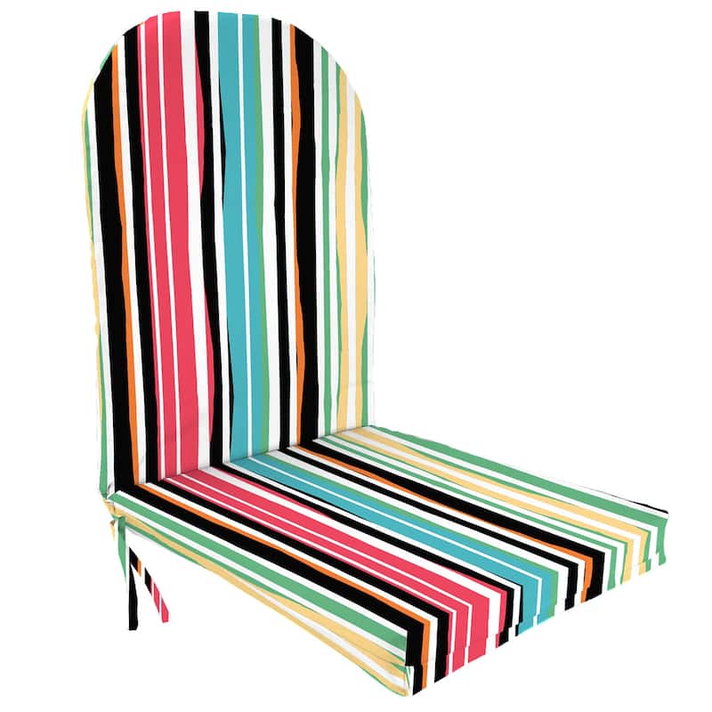 19" x 51" Outdoor Adirondack Chair Cushion with Ties - 50.5'' L x 19'' W x 4'' H - Mercer Citrus