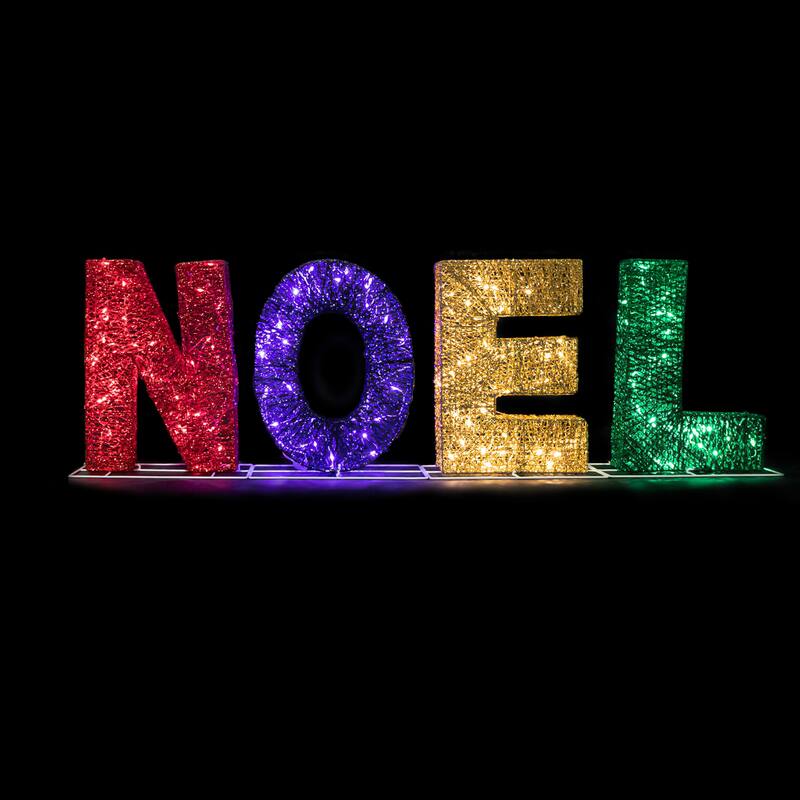 46" Multi-Color LED Lighted 'Noel' Outdoor Christmas Decoration