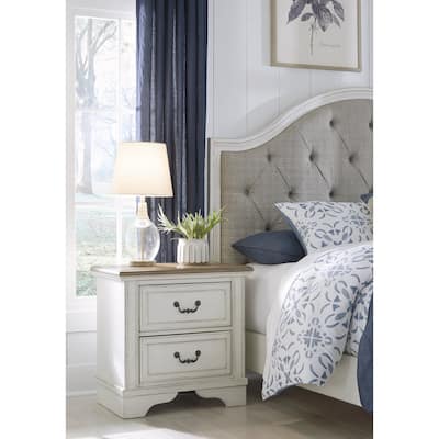 Signature Design by Ashley Blendon Off-White/Brown Nightstand