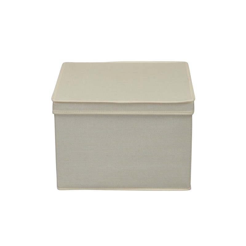 Household Essentials Square KD Storage Box with Lid, Set of 2