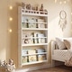 preview thumbnail 12 of 18, Costway Kids Bookshelf, 4-Tier Wall Mounted Book Shelf for Toys,
