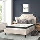 preview thumbnail 50 of 121, Tufted Platform Bed with 10 Inch Pocket Spring Mattress Beige - Full