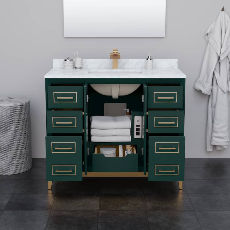 Marlena 42-inch Single Vanity, Quartz Top