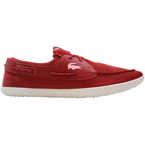 Shop Lacoste L Andsailing Trf Spm Txt Syn Red White 7 29spm000417k Men S Overstock 32367909