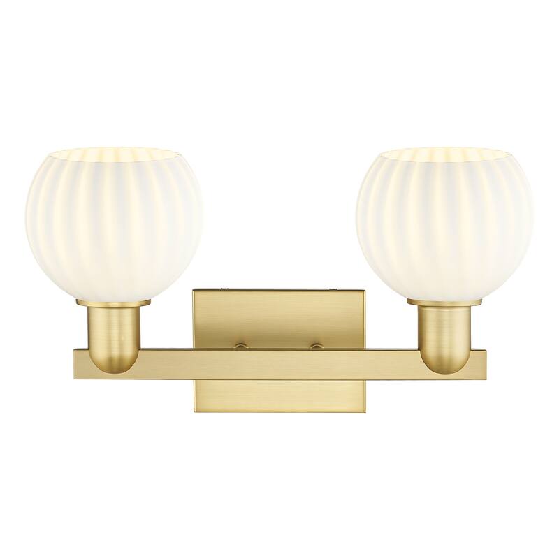 Innovations Lighting Endless Possibilities Arcadia - White Venetian - 2 Light 17" Bath Vanity Light