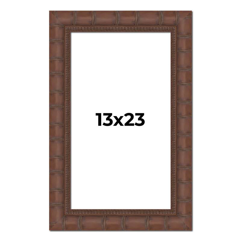 13x23 Frame Pewter Solid Wood Picture Frame Width 1.625 Inches | Interior Frame Depth 0.6875 Inches