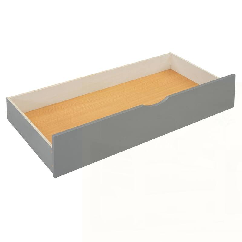 Wooden Storage Platform Bed with USB Ports