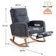 preview thumbnail 83 of 105, HOMYKA Rocking Chair for Nursery with Footrest