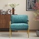 preview thumbnail 52 of 63, 27.56" Modern Accent Chair with Plush Cushions, Metal Frame, and Wooden Armrest Design -for Living Room, Bedroom