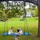 preview thumbnail 7 of 5, 700lb 60" Rectangle Platform Tree Swing for Kids and Adults Waterproof 2 Hanging Straps