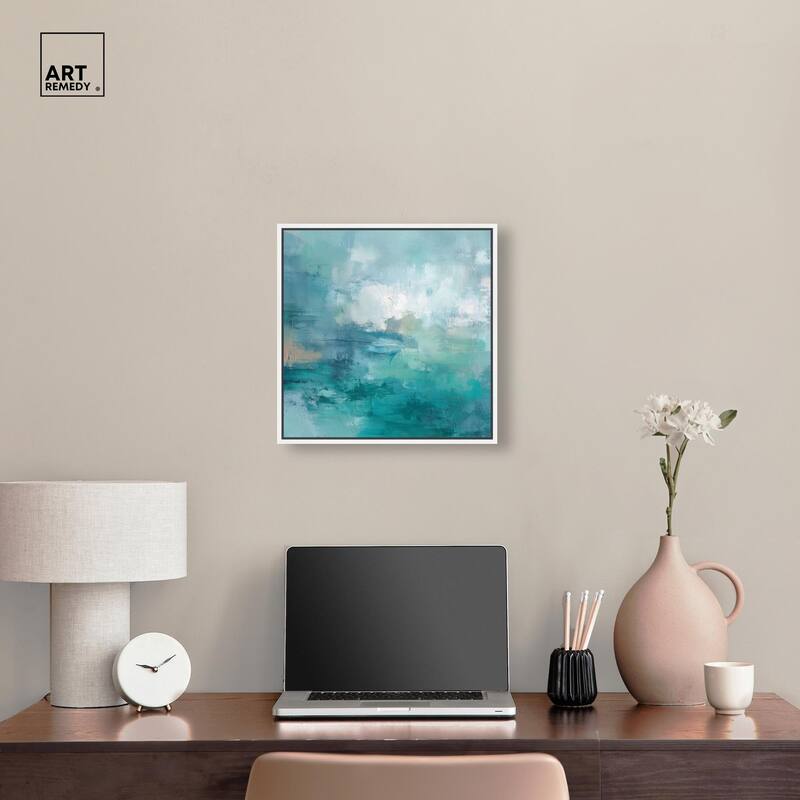 Green Blue II Canvas by Art Remedy