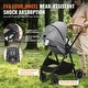preview thumbnail 26 of 28, Carbon Steel Foldable 5-in-1 Stroller with Reversible Seat - 34.6” L x 23.6” W x 46.5” H