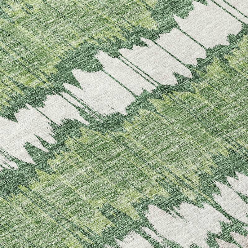 Machine Washable Indoor/ Outdoor Chantille Abstract Ombre Rug