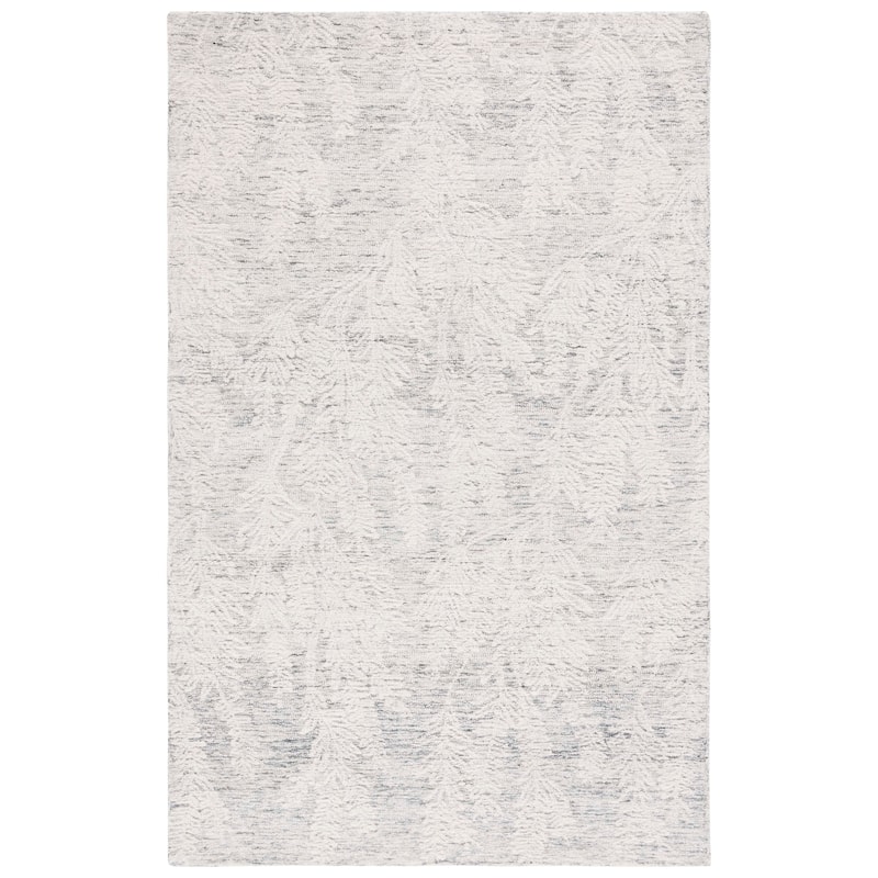 SAFAVIEH Handmade Metro Berendiena Modern Wool Rug - 6' Square - Grey/Ivory