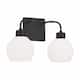 Option Matte Black/ Soft White Glass