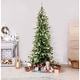 preview thumbnail 2 of 12, Fraser Hill Farm 9 Ft. Buffalo Fir Slim Artificial Christmas Tree with Multi-Color LED String Lighting