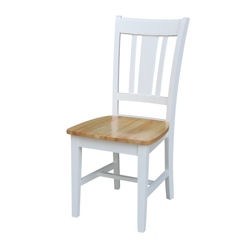 International Concepts Solid Wood San Remo Splatback Chairs - Set of 2