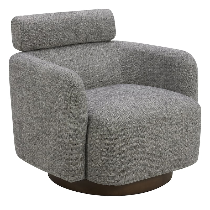 Spruce & Spring Ray Modern Swivel Accent Barrel Chairs
