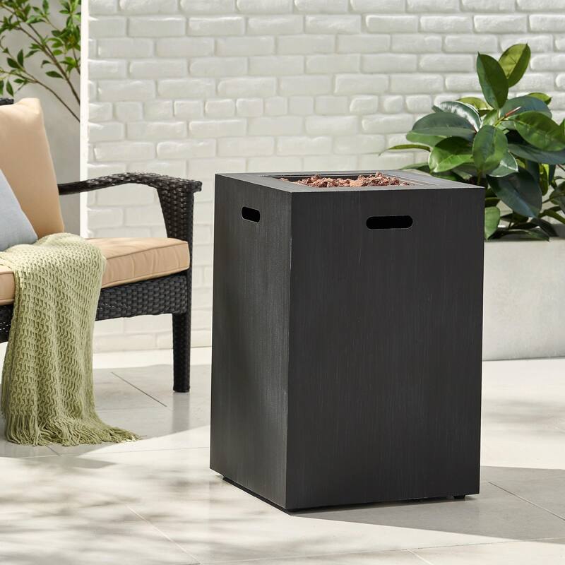 19.5" Outdoor Propane Fire Pit, 30,000 BTU, Tank Inside
