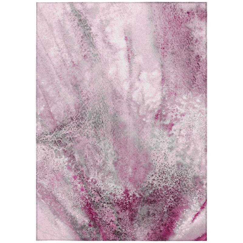 Gaz Artistic Abstract Weather Resistant Current & Stylish Outdoor Rug