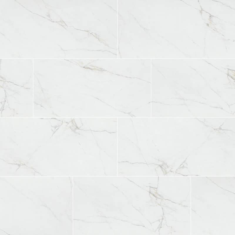 Ackland AKNPTLIN12X24G-CA Linea - 12" x 24" Ceramic Solid Floor and - Venatino Blanca