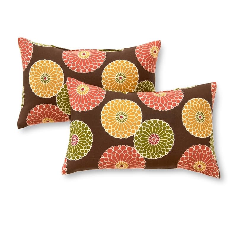 19x12-inch Rectangular Outdoor Accent Pillow (Set of 2)