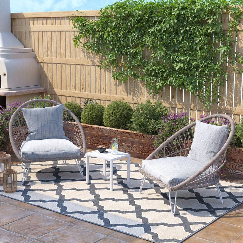 Pellebant Outdoor Aluminum Patio Side Table Rectangular End Table - 18.1 in L* 13.8 in W * 15.7 in H