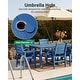 preview thumbnail 7 of 8, WINSOON 7-Piece HIPS All Weather Outdoor Patio Dining Sets with Umbrella Hole, 1-Table and 6-Chairs
